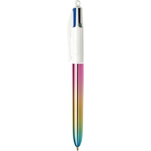 Stylo bille BIC 4 couleurs gradient rose clair