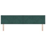 Tête de lit vidaXL Design à blocs de diamant Vert foncé 200 cm Velours