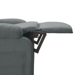 vidaXL Fauteuil inclinable Gris foncé Tissu