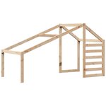 vidaXL Lit haut avec toit 90x190 cm bois de pin massif