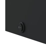 vidaXL Armoire de salle de bain à miroir avec LED noir 45x13x52 cm