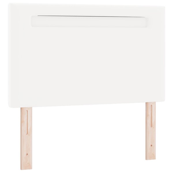 Tête de lit vidaXL Design simple Blanc pur 90 cm Cuir synthétique