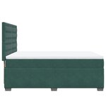 vidaXL Sommier à lattes de lit et matelas Vert foncé 160x200cm Velours