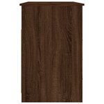 vidaXL Bureau avec tiroirs Chêne marron 102x50x76 cm Bois d'ingénierie