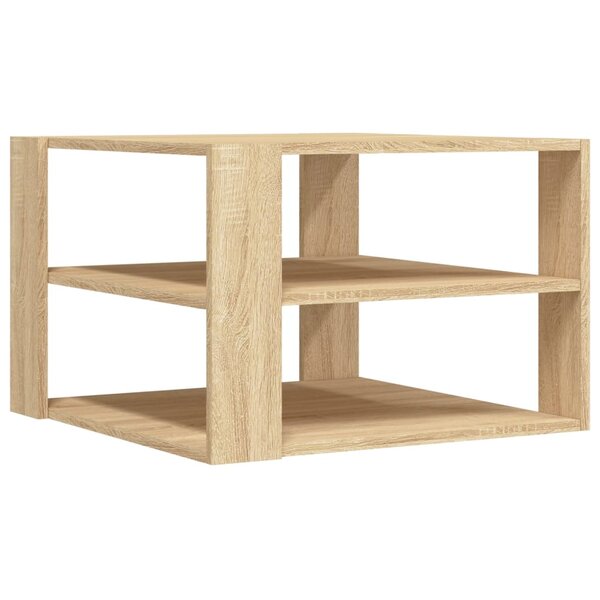 vidaXL Table basse chêne sonoma 59 5x59 5x40 cm bois d'ingénierie