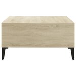 vidaXL Table basse chêne sonoma 60x60x30 cm bois d'ingénierie