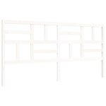 vidaXL Cadre de lit sans matelas blanc 200x200 cm bois massif de pin