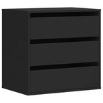 vidaXL Commode d'angle noir 60x41x58 cm bois d'ingénierie