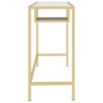 Bureau table poste de travail meuble d'ordinateur informatique étude d'ordinateur Transparent 100 x 36 x 74 cm Verre trempé transparent 02_0023766