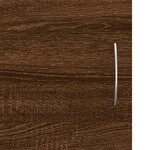 vidaXL Meuble TV chêne marron 102x30x37 5 cm bois d'ingénierie