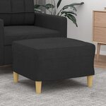 vidaXL Repose-pied Noir 60x50x41 cm Tissu