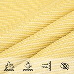 vidaXL Voile d'ombrage 160 g/m² Beige 2x4 5 m PEHD