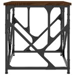 vidaXL Table basse chêne marron 45x45x47 5 cm bois d'ingénierie