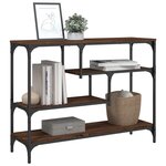 vidaXL Table console chêne marron 100x30x75 cm bois d'ingénierie