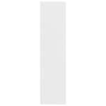vidaXL Garde-robe avec tiroirs Blanc 50x50x200 cm Bois d'ingénierie