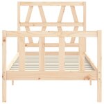 vidaXL Cadre de lit sans matelas 90x200 cm bois de pin massif