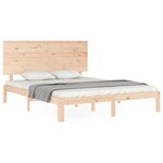 vidaXL Cadre de lit sans matelas 160x200 cm bois massif de pin