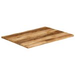 vidaXL Dessus de table bord vivant 100x80x2 5 cm bois de manguier brut