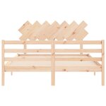 vidaXL Cadre de lit sans matelas 140x200 cm bois massif