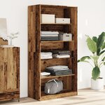vidaXL Garde-robe vieux bois 100x50x200 cm bois d'ingénierie