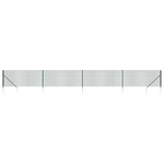 vidaXL Clôture en treillis métallique et piquet d'ancrage vert 1 1x10m