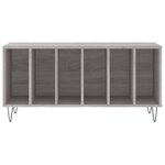 vidaXL Armoire à disques sonoma gris 100x38x48 cm bois d'ingénierie