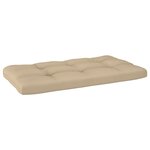 vidaXL Canapé palette 2 places avec coussins Pin imprégné de gris