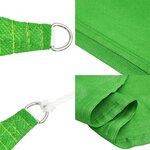 vidaXL Voile d'ombrage 160 g/m² Vert clair 3x4 m PEHD
