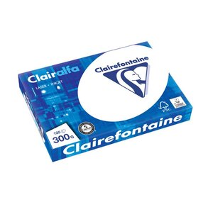 Ramette 125F Papier A4 210x297 300g Blanc 171 CIE CLAIRALFA