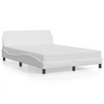 vidaXL Cadre de lit sans matelas blanc 140x200 cm similicuir