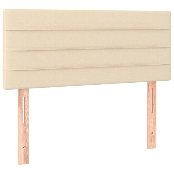 vidaXL Tête de lit Crème 80x5x78/88 cm Tissu