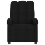 vidaXL Fauteuil inclinable électrique Noir Tissu