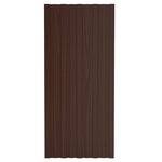 vidaXL Panneaux de toiture 12 Pièces Acier galvanisé Marron 100x45 cm