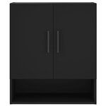 vidaXL Armoire murale noir 60x31x70 cm bois d'ingénierie