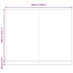 Store rétractable manuel vidaXL avec LED beige 400x300 cm