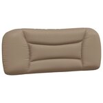 vidaXL Coussin de tête de lit cappuccino 100 cm similicuir