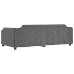 vidaXL Lit de repos gris foncé 100x200 cm tissu