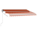 vidaXL Auvent automatique sur pied 350x250 cm Orange/marron