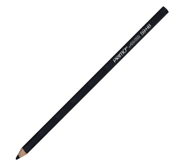 Crayon Fusain Noir Extra Tendre Primo HB 12 pièces