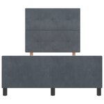 Cadre de lit vidaXL Gris foncé 120x200 cm Velours