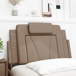 vidaXL Coussin de tête de lit cappuccino 90 cm similicuir