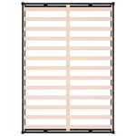 vidaXL Cadre de lit sans matelas noir 160x200 cm bois massif