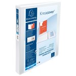 Classeur Pp Personnalisable Kreacover - 2 Anneaux En D 25mm - A4 Maxi - Blanc - X 10 - Exacompta