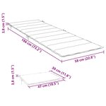vidaXL Coussin de chaise longue crème 186x58x4 cm tissu oxford