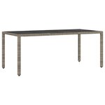 Set de jardin de 9 pièces vidaXL avec coussins en rattan poly gris