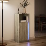 vidaXL Buffet avec LED chêne sonoma 42 5x34x100 cm bois d'ingénierie