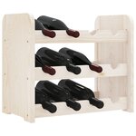 vidaXL Casier à vin 43x25x37 cm bois de pin massif