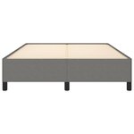 vidaXL Cadre de lit sans matelas gris foncé 140x200 cm tissu