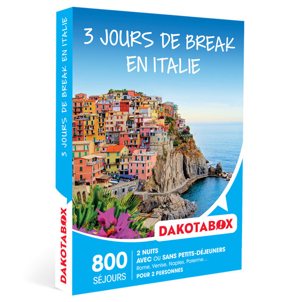 Dakotabox - coffret cadeau - 3 jours de break en italie