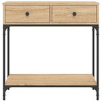 vidaXL Table console chêne sonoma 75x34 5x75 cm bois d'ingénierie